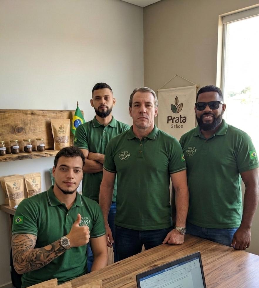 Equipe Prata Grãos no campo